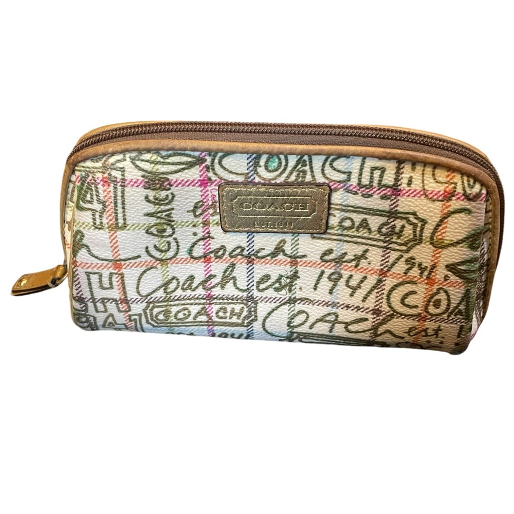 Coach Gold Clutch Makeup Bag